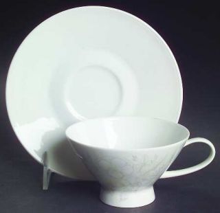 Rosenthal   Continental Whisper Footed Cup & Saucer Set, Fine China Dinnerware  