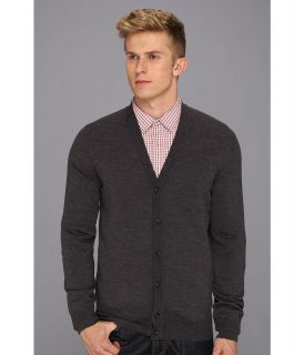 Ben Sherman Merino V Neck Cardigan Mens Sweater (Black)