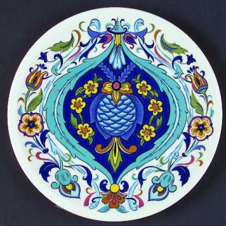 Villeroy & Boch Izmir (Older) Salad Plate, Fine China Dinnerware   Turquoise Scr