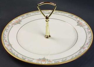 Noritake Barrymore Round Serving Plate with Handle (Dinner Plate), Fine China Di
