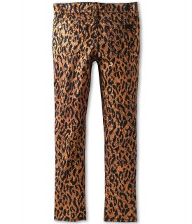 7 For All Mankind Kids Girls The Skinny Jean in Gold Cheetah Girls Jeans (Animal Print)