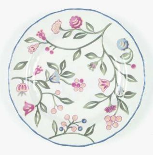 Mikasa Flower Fancy Salad Plate, Fine China Dinnerware   Country Classics,   Flo