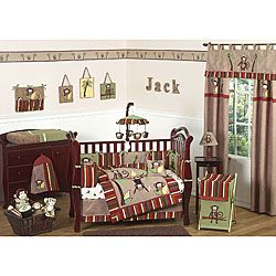 Sweet Jojo Designs Monkey 9 piece Crib Bedding Set