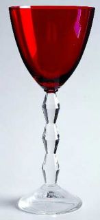 Lenox Carat Ruby Wine Glass   Ruby Bowl, Clear Stem & Foot