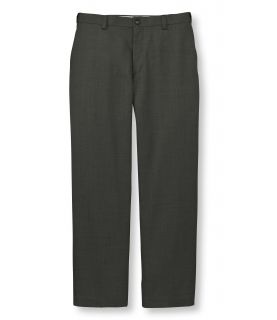 Year Round Wool Trousers, Hidden Comfort Plain Front