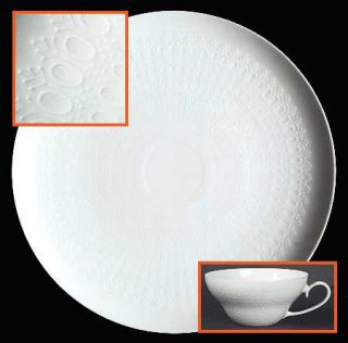 Rosenthal   Continental Romance (All White) Dinner Plate, Fine China Dinnerware