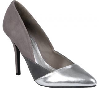 Womens Journee Collection Tonal Pointed Toe Pump   Silver High Heels