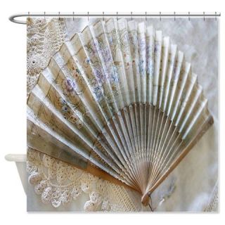  Lacy Victorian Fan Shower Curtain  Use code FREECART at Checkout