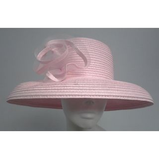 Swan Womens Pink P.p. Braided Floppy Bucket Hat (Crinoline/ polyesterBrim width 4.5 inchesOne size fits most)