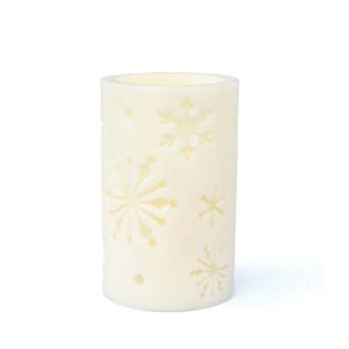 White Snowflake 4x6 inch Candle Luminary