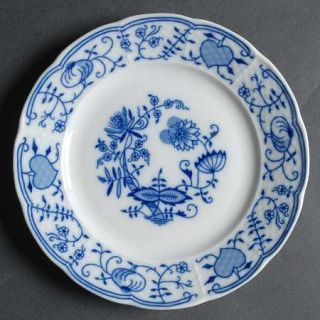 Thun Thu33 Salad Plate, Fine China Dinnerware   Blue Onion Design,Embossed Rim,N