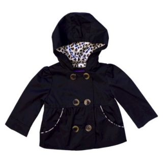 Pink Platinum Infant Toddler Girls Swing Jacket   Black 4T