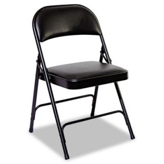 Alera Steel Folding Chair with Padded Back and Seat ALEFC96B