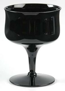 Fostoria Biscayne Black (Onyx) (Stem 6122) Champagne/Tall Sherbet   Stem #6122,