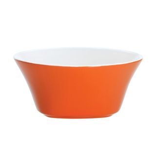 Rachael Ray Dinnerware Round And Square 4 piece Cereal Bowl Set 6 inch, Orange