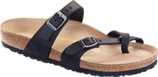Womens Birkenstock Mayari Oiled Leather   Black Oiled Leather Casual Shoes