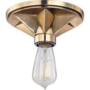 Hudson Valley HV 4080 AGB Bethesda 1 Light Flush Mount