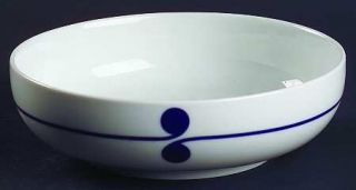 Arzberg Colon Blue Coupe Cereal Bowl, Fine China Dinnerware   Blue Ring/Dots, Co