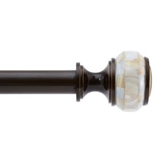 UMBRA Iridesa Curtain Rod, Darjeeling Bronze