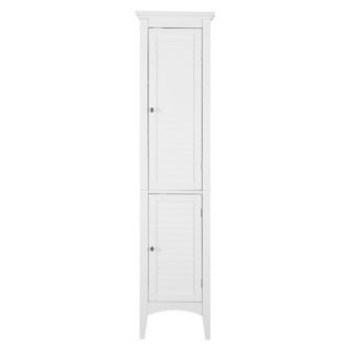 Linen Cabinet Slone 2 Door Shuttered Linen Cabinet   White