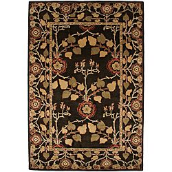 Traditional Hand tufted Brown Wool Rug (36 X 56)