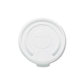 Solo 16 ounce Hot Cup Lids With Lift and lock Tabs (case Of 1,000) (White Case of 1,000 hot cup lids )