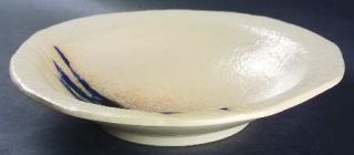 Muirfield Tochi Large Rim Soup Bowl, Fine China Dinnerware   Pottery,Blue Design