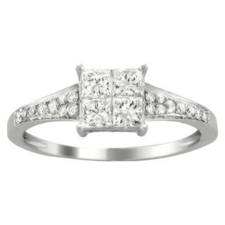 3/4 CT.T.W. Diamond Anniversary Ring in 14K White Gold   Size 6