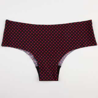 Allover Hearts Microfiber Panties Black In Sizes Large, X Large, Small, Medium