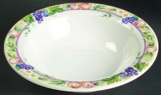 Pfaltzgraff Orchard Soup/Cereal Bowl, Fine China Dinnerware   Fruit,Leaves,Flowe