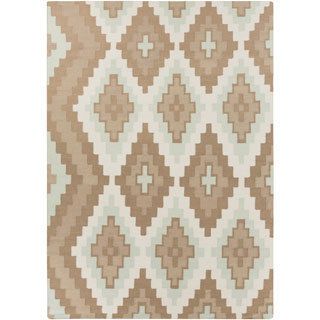 Beth Lacefield Hand woven Adlai Reversible Dove Wool Rug (8 X 11)