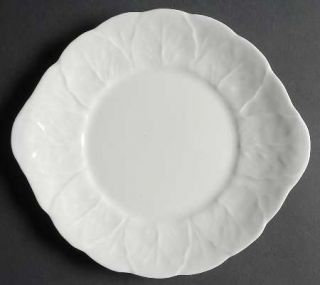 Wedgwood Countryware Handled Cake Plate, Fine China Dinnerware   All White, Embo
