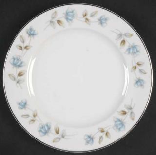 International Elegant Lady Salad Plate, Fine China Dinnerware   Blue Flowers, Gr