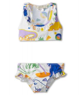 Stella McCartney Kids Koko Girls 2 Piece Dinosaur Print Swimsuit Girls Swimwear Sets (Multi)