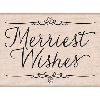 Hero Arts Mounted Rubber Stamps 2.25x3.25 merriest Wishes