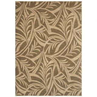 Abstracted Leaf Light Green Area Rug (26 X 79)