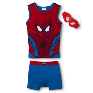 Spider Man Boys Tank/Underwear Set w/ Mask   Red XS