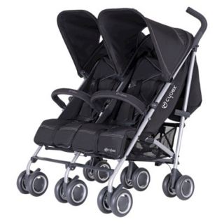 Pure Black Twinyx Double Stroller