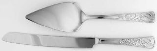 Lenox China Holiday (Dimension) 2 Piece Cake SEt (Stainless Knife and Server), F