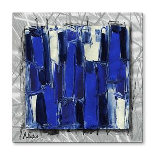 Alexis Bluestudy Modern Metal Wall Art (LargeSubject AbstractMedium MetalOuter dimensions 29.5 inches high x 29.5 inches wide x 2 inches deep )