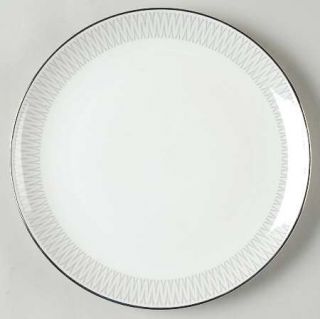 Heinrich   H&C Monarch Salad Plate, Fine China Dinnerware   Gray Zig Zag Design,