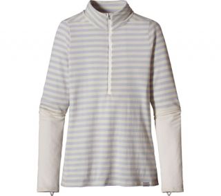 Womens Patagonia Merino 3 Midweight Zip Neck 37126   Pearson Stripe/Birch White