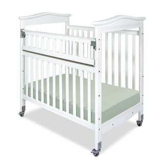 Kingswood Professional Child Care Safeaccess Clearview Ends Compact Crib In White (WhiteFits through all doors for easy evacuation in case of emergencySleeping surface 24 inches x 38 inchesDimensions 41.15 inches high x 27.65 inches wide x 40.4 inches l