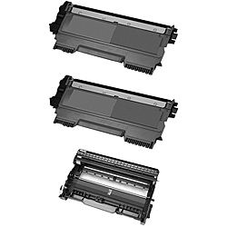 Brother Tn450 Compatible Black Toner Cartridges / Dr420 Compatible Drum Unit (pack Of 3) (BlackMaximum yield 2,600/12,000 pages with 5 percent coverageNon refillableModel 2xTN450+DR420Quantity Pack of two (2) black ink cartridges and one (1) drumA comp
