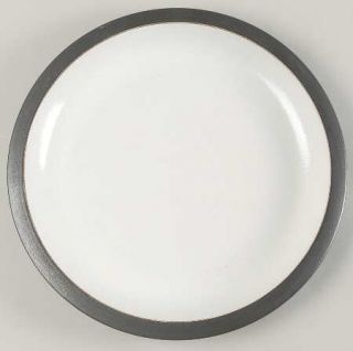 Heath Brown & White (Rim) Large Dinner Plate, Fine China Dinnerware   White Cent