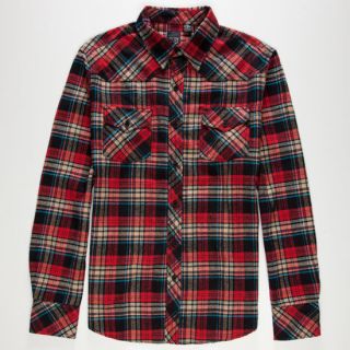 Coping Mens Flannel Shirt Red In Sizes Small, X Large, Medium, Xx Large,