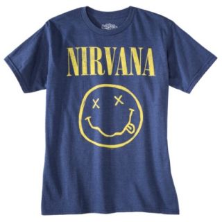 Nirvana Mens Graphic Tee   Blue L