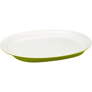 Rachael Ray Round & Square 14 Oval Platter, Green