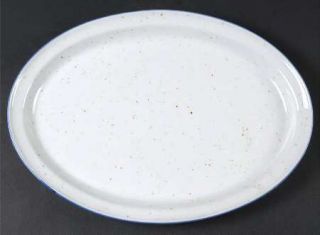 Trend Pacific Earthstone Blue Reef 14 Oval Serving Platter, Fine China Dinnerwa
