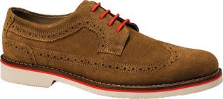 Mens Dockers Edeson   Sand Suede/Orange Stitch Lace Up Shoes